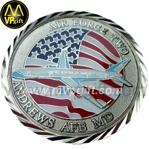 Home 3 Custom metal 3d silver enamel trophy gift USA army coin