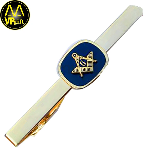 China wholesale custom 3d logo promotion gift silver gold tie clip