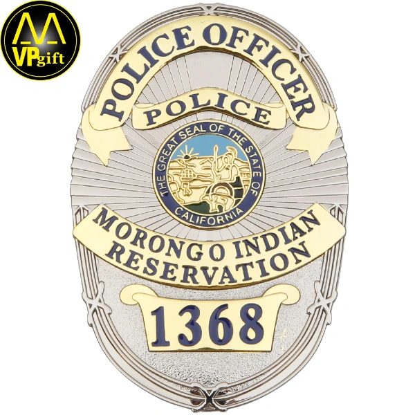 China wholesale custom metal 3d two tone gold silver military badge