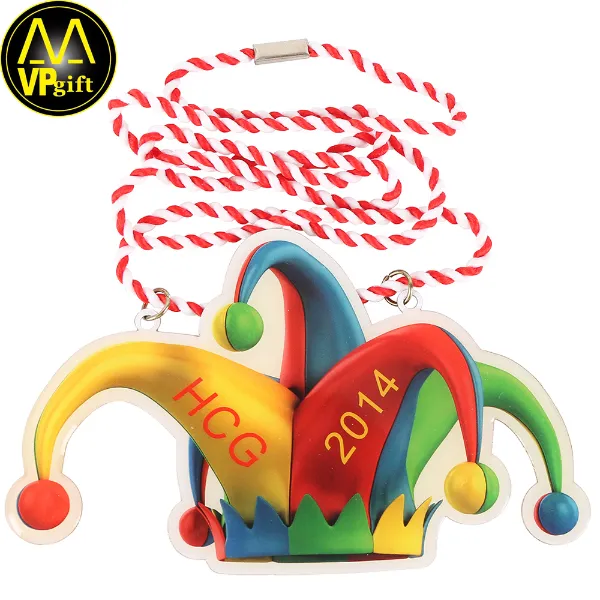 High quality custom brass gold events gift HCG printing medal