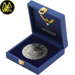 Custom metal 3d silver Kuwait olympic games awards trophy gift challenge coin manufacturer