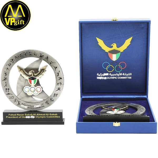 Custom metal 3d gold and silver olympic awards souvenir gift trophy manufacturer